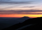 Sunset from Lunch Counter on Mt. Adams at the 9,500 foot level with a view of Mt. St. Helens in the distance.