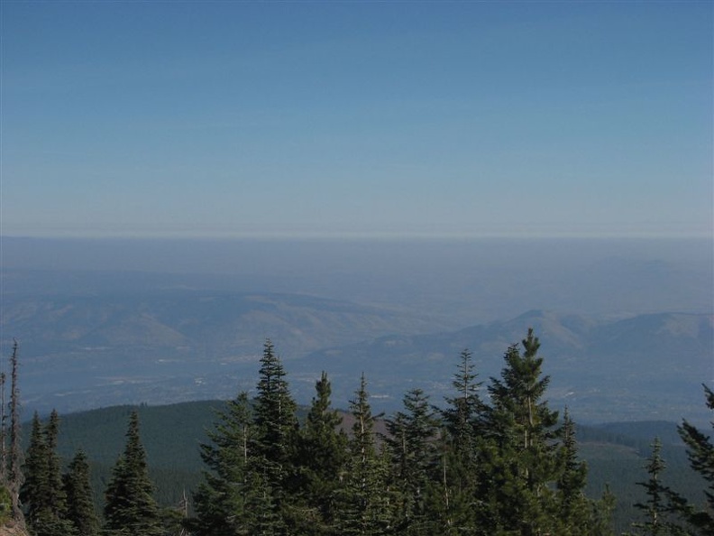 Looking down into Hood River from the Mt. Defiance Trail.