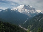 Mt. Rainier from an overlook along the Northern Loop Trail near Grand Park.