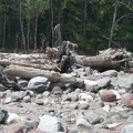 Flood damage along the West Fork of the White River on the Northern Loop Trail.