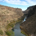 The Crooked River has cut a deep canyon through the basalt of Central Oregon.