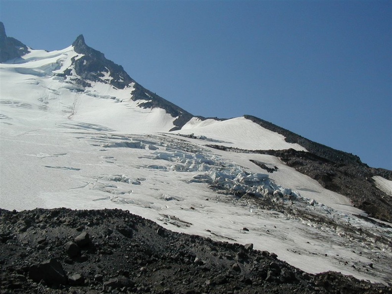 We stopped climbing when the slopes look too steep to be entirely safe for the Scouts and the adults too.