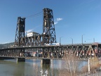 Portland East Bank Espalnade Steel Bridge. 