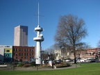 USS Oregon Memorial in Portland along the Tom McCall Waterfront Park