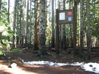 As you can see from the height of the sign at the trailhead, this trail is a popular winter trail too.