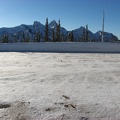 We went up to Mt. Rainier on New Year's Day and the parking lot was almost entirely empty, as this photo shows. The parking lot filled up later in the day.