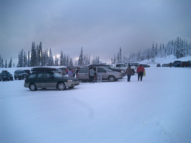 This is the parking area at Paradise, looking to the South.