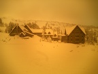 I took this picture by holding the camera in the face of my son's goggles..  Pretty cool results.