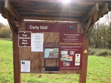 Trailhead sign near the parking area for the Ridgefield National Wildlife Refuge.