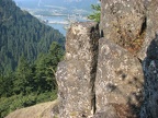 Basalt rocks at the base of Ruckel Ridge.