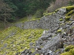 Rock retaining wall for an abandoned section of the Columbia River Scenic Highway