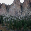 Hundreds of climbers work on their techniques on weekends at Smith Rock State Park.