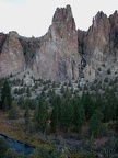 Hundreds of climbers work on their techniques on weekends at Smith Rock State Park.