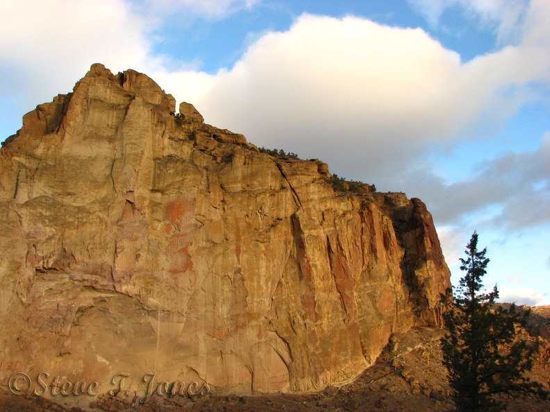 The cliff faces at Smith Rock State Park are a wonderful mix of colors. I think they appear best in the early morning light.