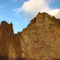 I love these rugged cliff faces at Smith Rock State Park and rock climbers love them too. This is one of the premier rock climbing sites in the United States.