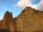 I love these rugged cliff faces at Smith Rock State Park and rock climbers love them too. This is one of the premier rock climbing sites in the United States.