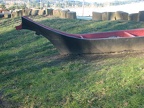 Dugout canoe and Native American canoe replicas at Recognition Plaza along the Steigerwald Lake Trail in Washougal, WA.