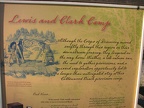 Signs near Recognition Plaza and at Cottonwood Beach tell about Lewis and Clark's encampment in 1806.