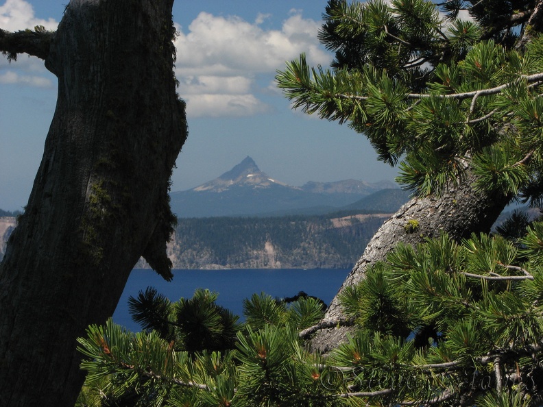 Mt. Theilson as seen from the Sun Notch Trail at Crater Lake.