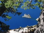 Another view of Phantom Ship rock from Sun Notch Trail.