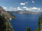 A nice view of Crater Lake and Wizard Island from Sun Notch Trail.