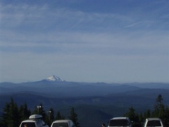 The view from the parking lot at Timberline.
