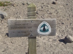 First trail marker as you leave the lodge area.
