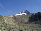 The mountain has very little snow this year as it has been hot for some time now.