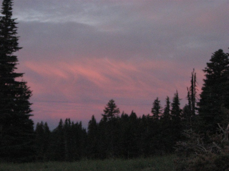 Sunrise just north of Timberline Lodge on the Pacific Crest/Timberline Trail.