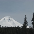 Mt. Hood as viewed from the parking lot for Trillum Lake Sno-Park