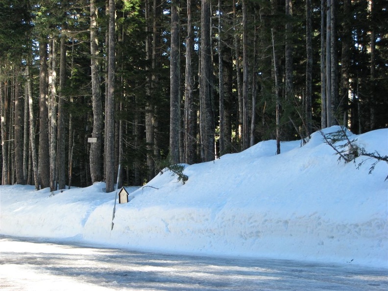 Barlow Pass Trailhead and parking lot.