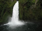 The lower part of Wahclella Falls showing the classic puchbowl fall
