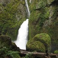 Wahclella Falls and boulders from 1973 landslide