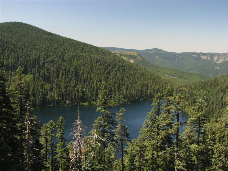 Wahtum Lake from the Anthill Trail.