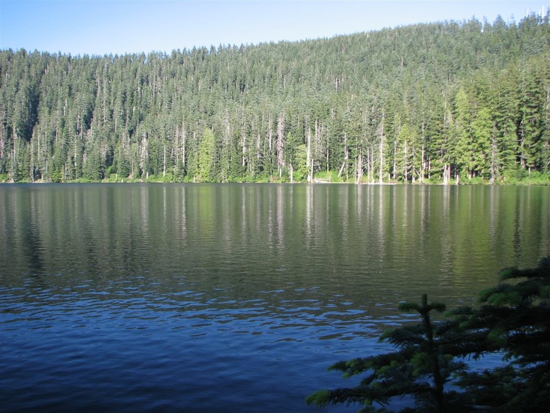 Wahtum Lake from the Pacific Crest Trail.