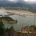 Looking west from Wauna Viewpoint towards the Bonneville Dam