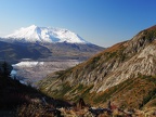 Norway Pass has a great view of Spirit Lake. Look closely and you can see the reflection of Mt. St. Helens.