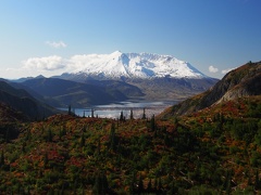 Another beautiful view of Spirit Lake and Mt. St. Helens with all the fall colors.