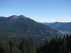 Looking east into at Dog Mountain and the Columbia River from Wind Mountain.