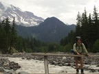 That's me crossing the river about 1.5 miles from the trailhead.