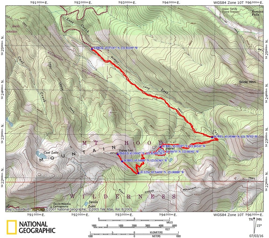 East Zigzag Mountain Route OR