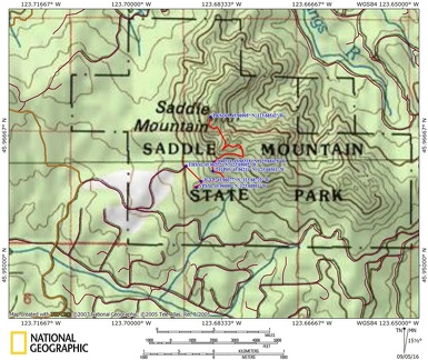 Saddle Mountain Route OR