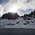 The sun angle is pretty low over Broken Top and No Name Lake in the Three Sisters Wilderness.