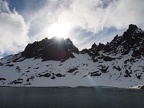 The sun angle is pretty low over Broken Top and No Name Lake in the Three Sisters Wilderness.