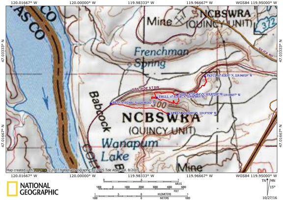 Frenchman Coulee Route WA