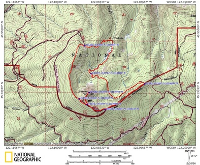 Larch Mountain Loop Route OR