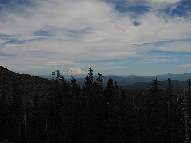 Mt. Adams in the evening light on the southeast side of the Loowit Trail.