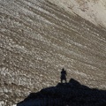 Above a snowfield on the approach to Windy Pass