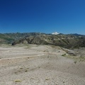 Down from Windy Pass looking at Spirit Lake and Mt. Rainier.