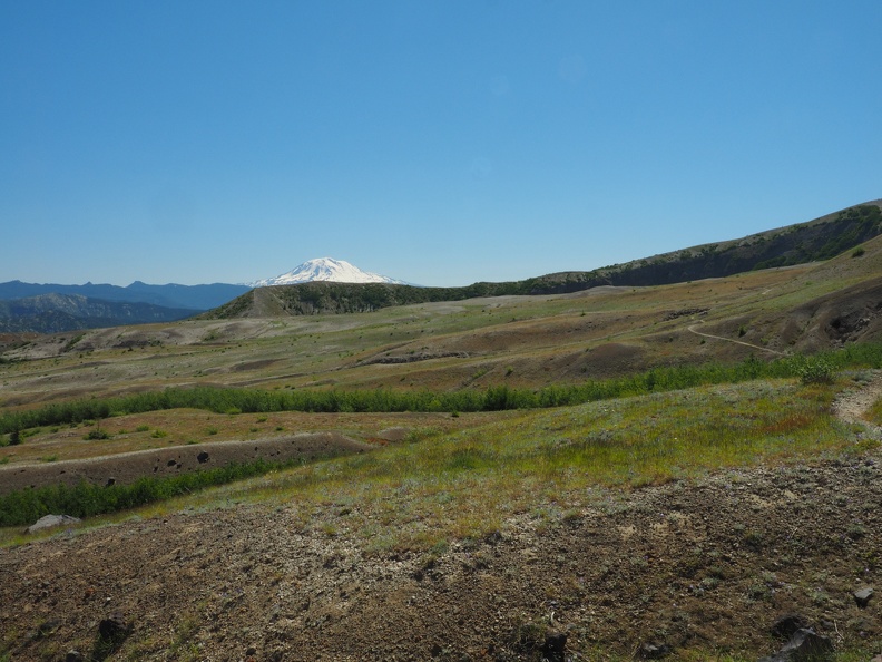 Be sure to look back to see Mt. Adams.